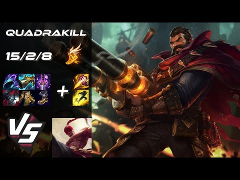 JUNGLE Graves vs Lee Sin [QUADRAKILL] - NA Grandmaster
