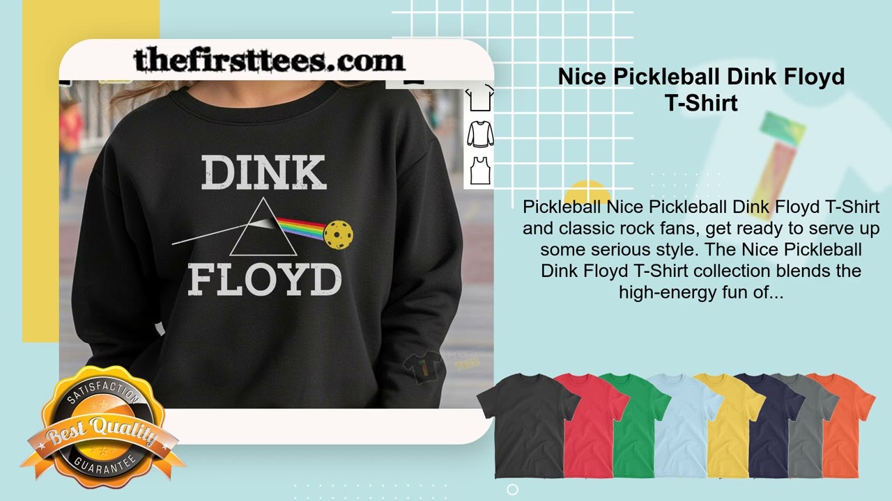 Nice Pickleball Dink Floyd T-Shirt