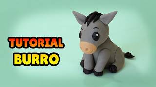 🔴 FAÇA um BURRO - Tutorial Fácil Biscuit, Pasta Americana, Clay ou Plastilina - DIY