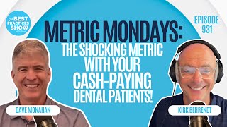 931: Metric Mondays: The Shocking Metric With Your Cash-Paying Dental Patients! – Dave Monahan