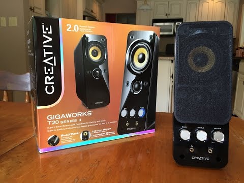 Creative Gigaworks T20 Speakers Unboxing, (BEST DESK SPEAKERS EVER)