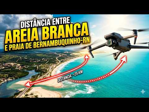 Distancia entre Areia Branca e Praia de Pernambuquinho RN