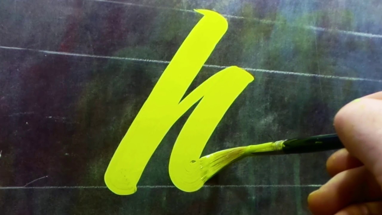 Brush Script Bold g,h,i by John king