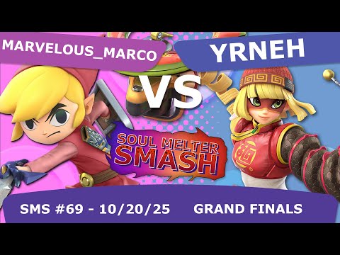 Soul Melter Smash #69 GRAND FINALS - Marvelous_Marco (Toon Link) VS Yrneh (Min Min)
