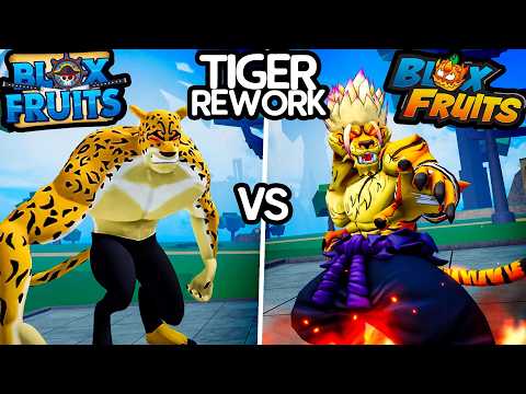 NEW 'TIGER' vs OLD 'LEOPARD' FRUIT! (all abilities comparison) - Blox Fruits [TIGER Update 🐯]