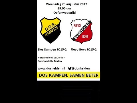Doshelden Kampen: 23-08-2017 Dos Kampen JO15-2  - Flevo Boys JO15-2 (0-5)