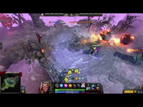 Dota2 practicing invoker shiva's guard combo