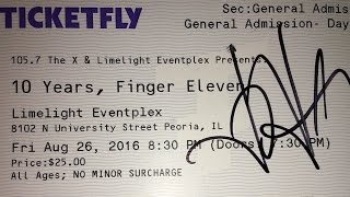 Finger Eleven - Blackout Song - LIVE HD @ Limelight Eventplex, Peoria, IL  8/26/2016