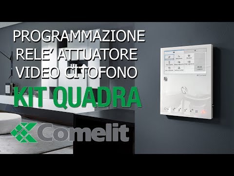 Installazione e programmazione relé attuatore videocitofono comelit Kit Quadra 2 fili
