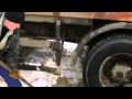 Garbage truck stuck in snow.mpg 