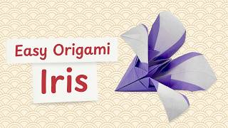 Easy Origami Iris Tutorial 🌷 Step-by-Step Instructions