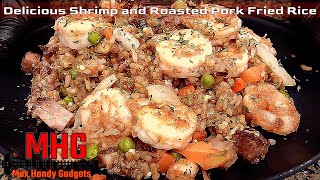 Delicious Shrimp and Roasted Pork Fried Rice