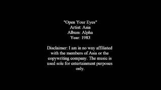 Open Your Eyes - Asia [Lyrics]