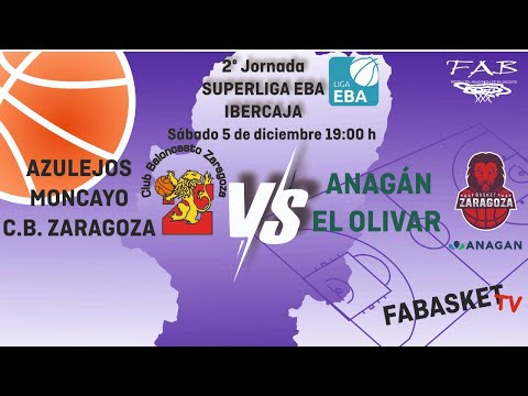 Liga EBA: Azulejos Moncayo CBZ  - Anagán El Olivar