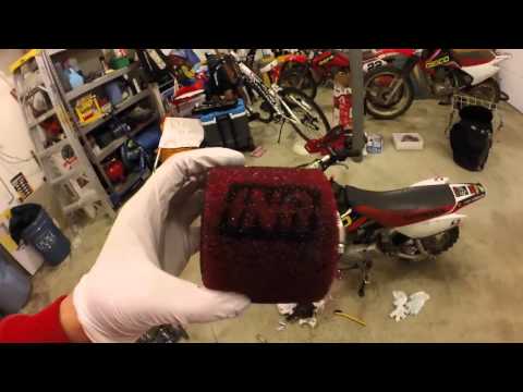 How to Install a UNI air filter on a CRF50