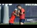 FC Barcelona training ahead of FC Barcelona - Atlético de Madrid (20/09/2016)