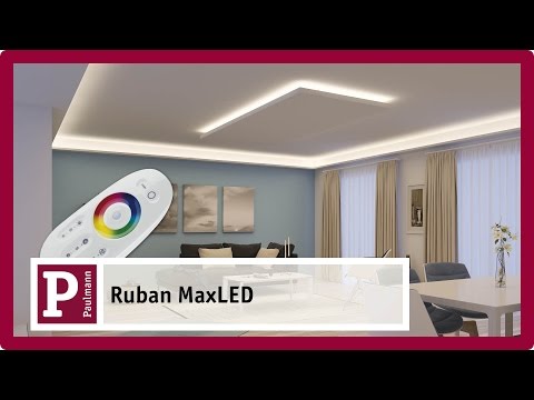 Éclairage LED indirect et non aveuglant de pièces avec les rubans MaxLED