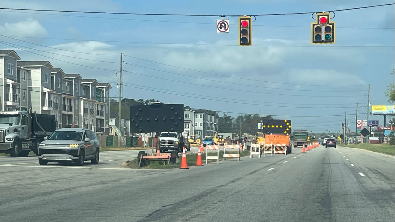 Lane modification, U.S. 123 at Jacobs Rd, Keowee, Seneca, SC, 1059 hrs, Tues 31 Mar 2026 62° 86% 0-5