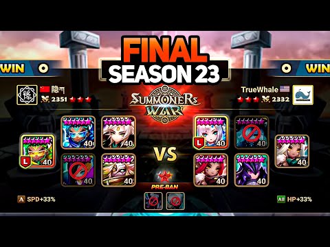 [EN] SEASON 23 FINAL. TrueWhale vs FH in Summoners War Legend Tournament