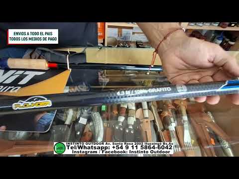 Cañas telescopicas en Instinto Outdoor, Av. Santa Rosa 2002 Ituzaingó Bs. As. Whatsapp: 01158646042