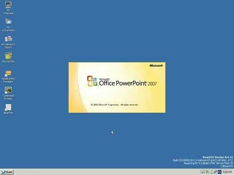 ReactOS and Word 2007