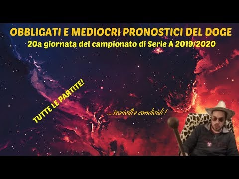 PRONOSTICI SERIE A: PRONOSTO E SCONQUASSO OGNI GARA DELLA 20a GIORNATA!