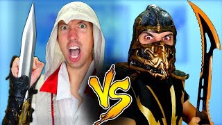 Mortal Kombat vs Assassin&#39;s Creed - Epic Weapon Battle Challenge