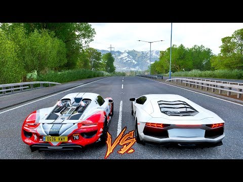 SAGA DA LAMBORGHINI AVENTADOR VS PORSCHE 918 SPYDER