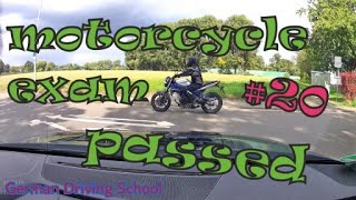 Real Driving Exam Motorcycle Test #20 - German Driving School - 09/2022 - Fahrschule English