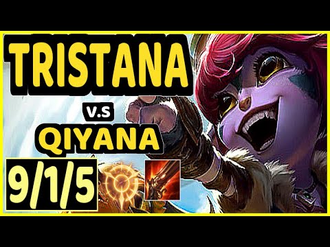 LVSYAN (TRISTANA) vs QIYANA - 9/1/5 KDA MID GAMEPLAY - EUW Ranked GRANDMASTER