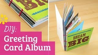 DIY Greeting Card Album - Perfect for Holiday, Birthday or Grad Cards! | Sea Lemon