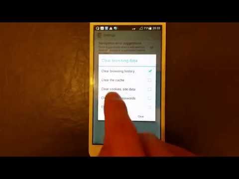 Huawei Honor 3X: How to Clear/Delete Internet Browsing HIstory