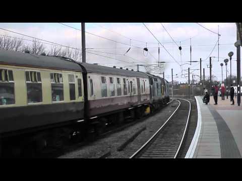(HD) Direct Rail Services 37607 + 37409 + 47853 depaturing York | 29/3/13