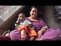 Feeding My Little Daughter While Managing Household Chores