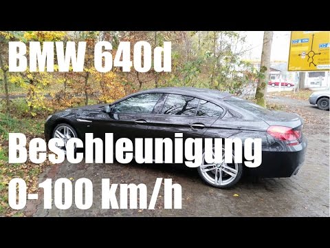 BMW 640d Gran Coupé Beschleunigung 0-100 km/h