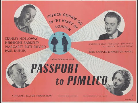 PASSPORT TO PIMLICO (1949) Theatrical Trailer - Stanley Holloway, Betty Warren, Barbara Murray