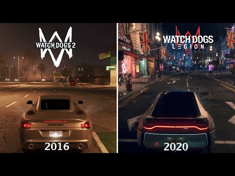 Watch Dogs Legion vs Watch_Dogs 2 - Physics and Detail Comparison