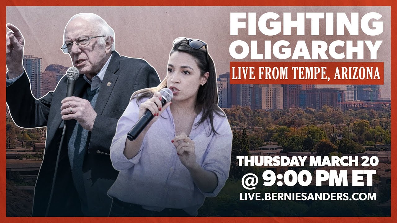 LIVE from Tempe with @AOC (LIVE at 9PM ET)