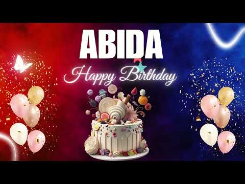 ABIDA Happy Birthday to you | Happy Birthday Song ABIDA🎂🎈 #birthday #happybirthdaysong #abida