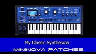 MiniNova My Classic Synth Patches - Yazoo - Human League - Gary Numan - Depeche Mode Howard jones