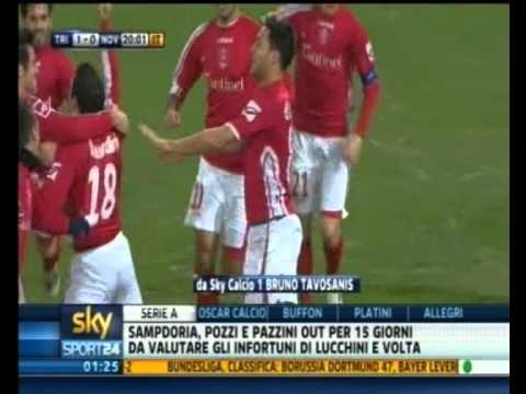 Triestina-Novara 1-1 I Gol di Lunardini e Motta