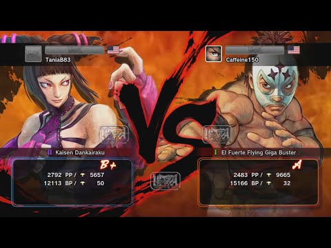 [USF4] TaniaB83 (Juri) vs. Caffeine150 (El Fuerte) [Ranked Match]
