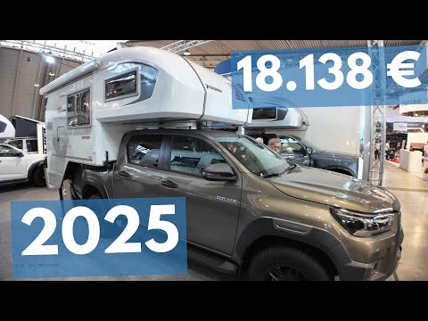 VOLKS-WOHNMOBIL 18.138,- € WOHNMOBIL selbst bauen mit Tischer Trail 240 Aufsetzkabine Pick-Up-Camper