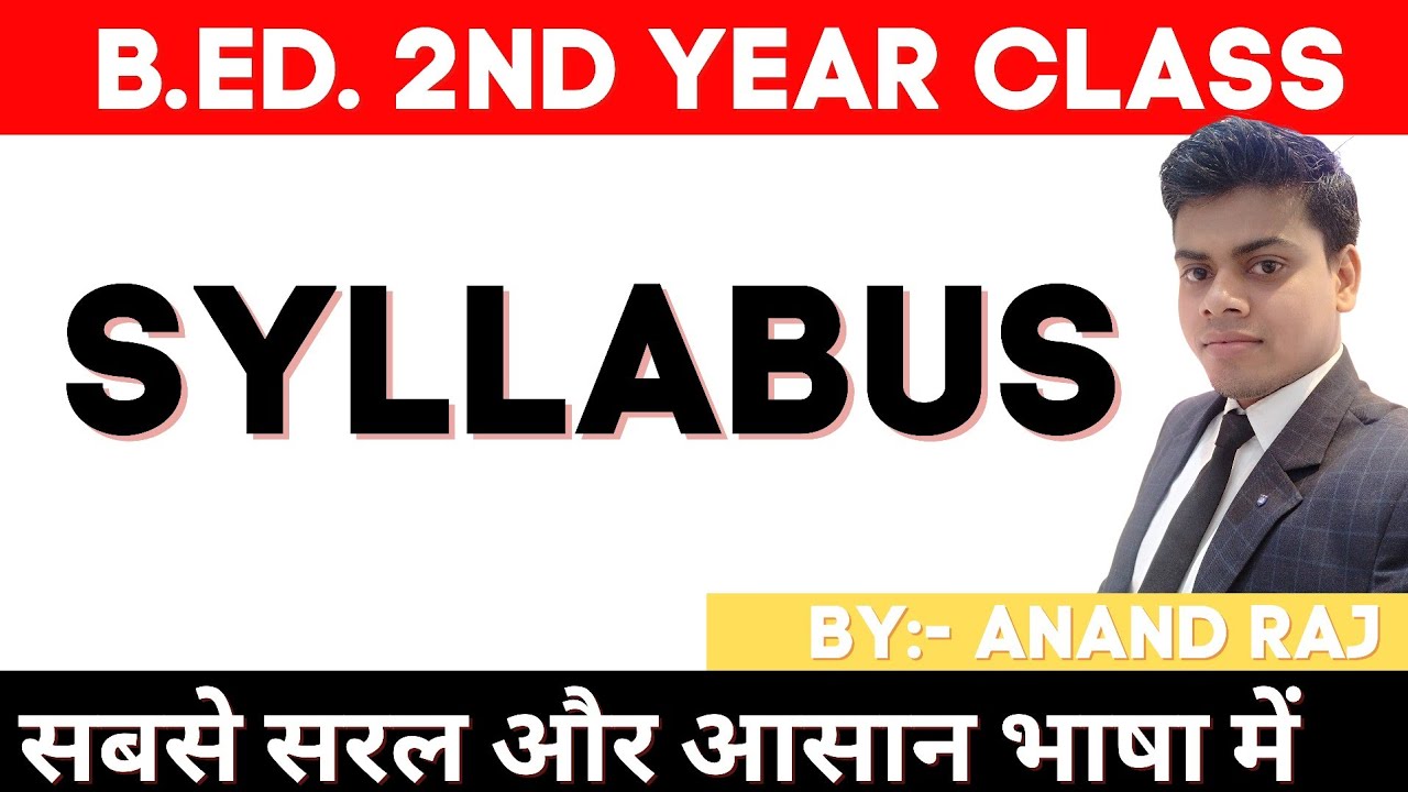 Watch video BEd.2nd year syllabus By Anand Raj All University Bihar University,mithala university,j.p.university Now BEd.2nd year syllabus By Anand Raj All University Bihar University,mithala university,j.p.university