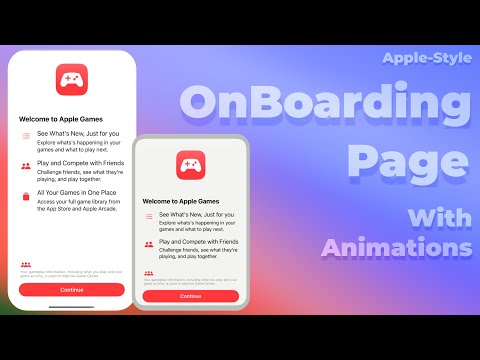 Apple-Style OnBoarding Page With Animations Using SwiftUI thumbnail