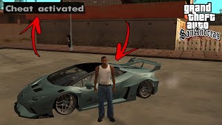 Lamorghini Huracan Cheat In GTA San Andreas!(Secret Cheat Code)