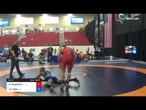 2018 Marine Corps US Open/Senior Men's Freestyle 61 Con 4 - Nico Megaludis (NLWC) Vs. Darrius Litt
