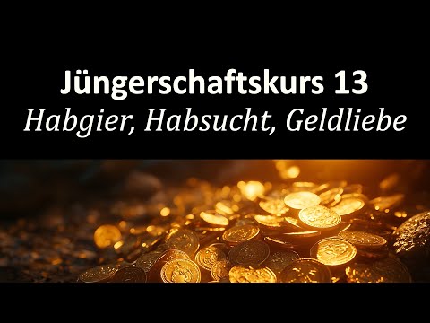Die Liebe zum Geld und die Gefahr für Christen - Jüngerschaftskurs #013 Habgier, Habsucht, Geldliebe