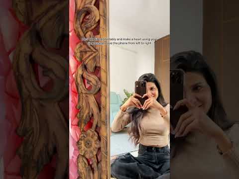 Hidden Face Mirror Selfie Boomerang Ideas | Niharika Jain