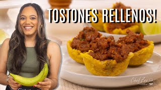Tostones Rellenos de Carne | Stuffed Plantain Recipe | Chef Zee Cooks